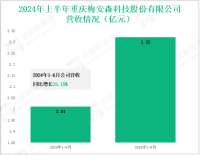 梅安森深耕矿山智能化与物联网领域，其营收在2024年上半年为2.32亿元