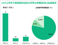 2024上半年宁夏回族自治区外贸进出口总值100.8亿元，同比下降7.4%