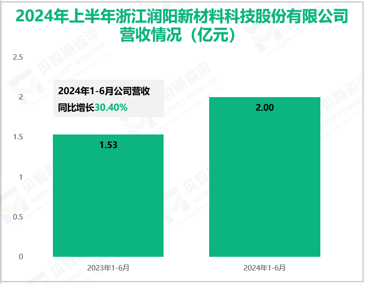 2024年上半年浙江润阳新材料科技股份有限公司营收情况(亿元)