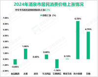 2024年酒泉市社会消费品零售总额365.8亿元，同比增长5.9%