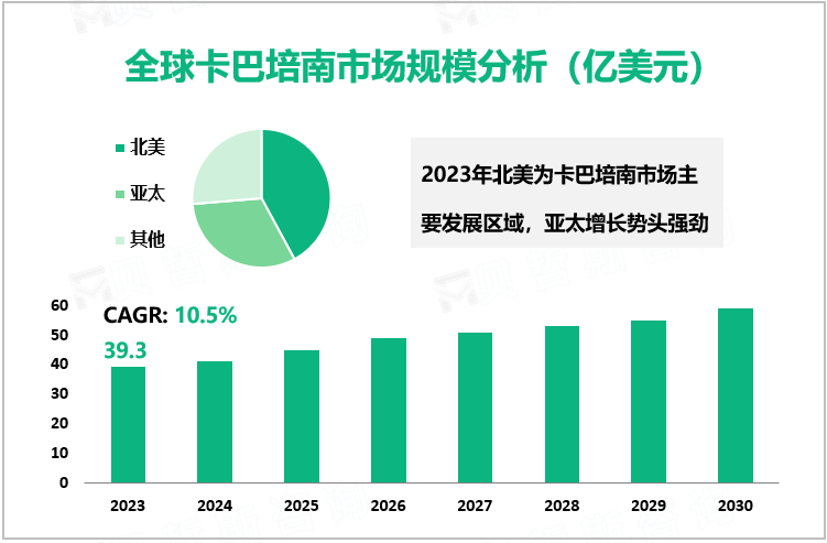  全球卡巴培南市场规模分析（亿美元）