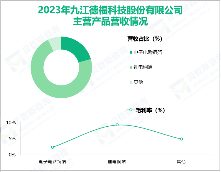 2023年九江德福科技股份有限公司主营产品营收情况