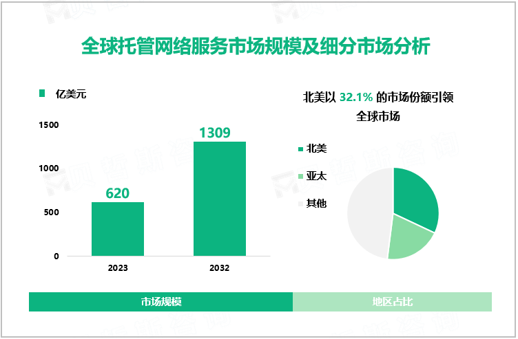 全球托管网络服务市场规模及细分市场分析