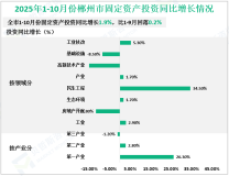 2025年1-10月份郴州市规模以上工业增加值同比增长9.0%