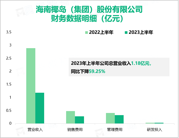 海南椰岛（集团）股份有限公司 财务数据明细（亿元）