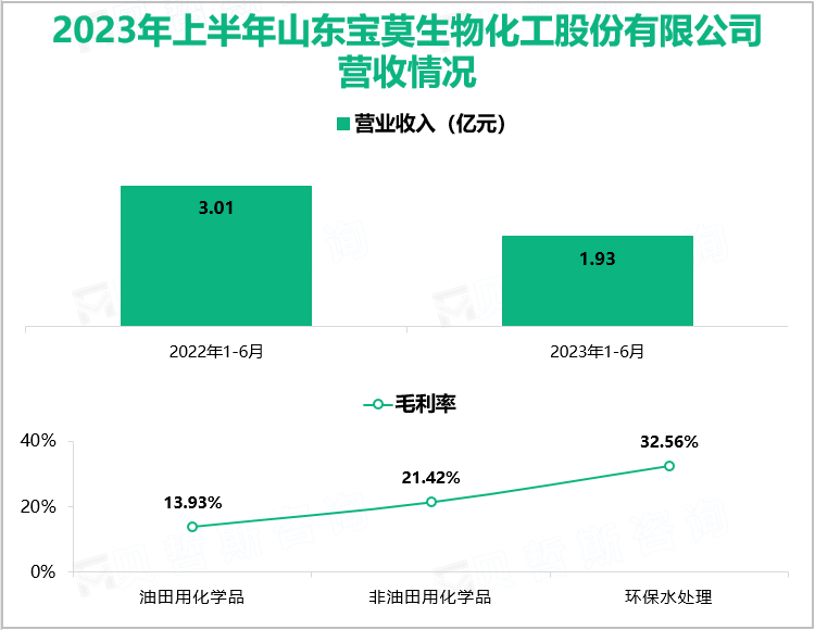 2023年上半年山东宝莫生物化工股份有限公司营收情况