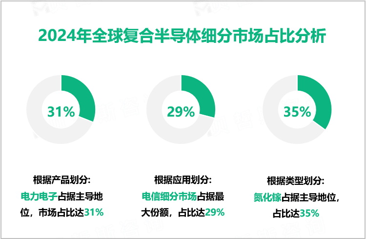 2024年全球复合半导体细分市场占比分析