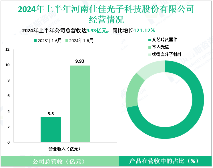 2024年上半年河南仕佳光子科技股份有限公司经营情况
