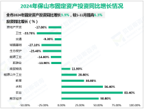 2024年保山市固定资产投资同比增长3.9%，较1-11月提高6.3%
