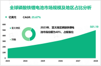 磷酸铁锂电池行业发展趋势：预计到2028年全球市场规模将增至501.19亿美元