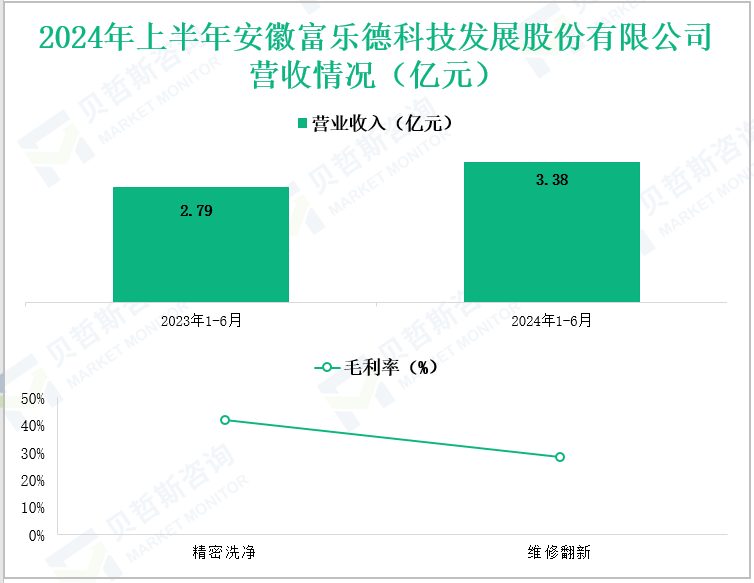 2024年上半年安徽富乐德科技发展股份有限公司营收情况(亿元)