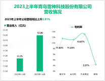 雷神科技作为全场景电竞装备品牌，2023上半年营收为12.20亿元

