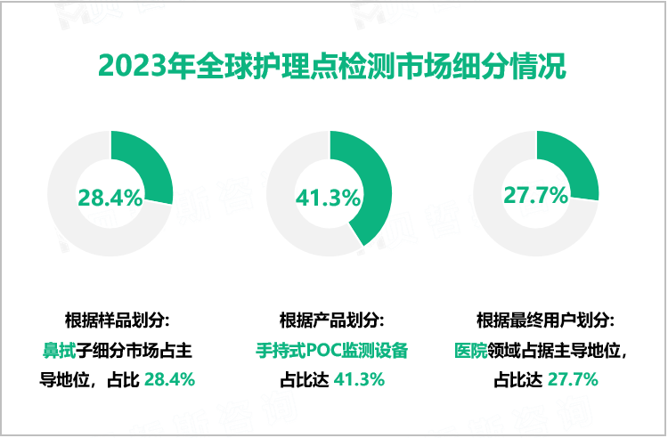 2023年全球护理点检测市场细分情况