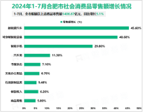 2024年1-7月合肥市规模以上工业增加值同比增长15.0%