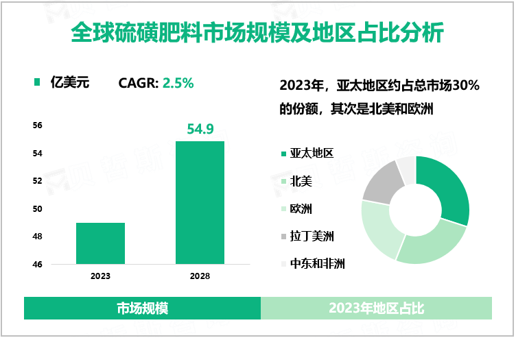 全球硫磺肥料市场规模及地区占比分析