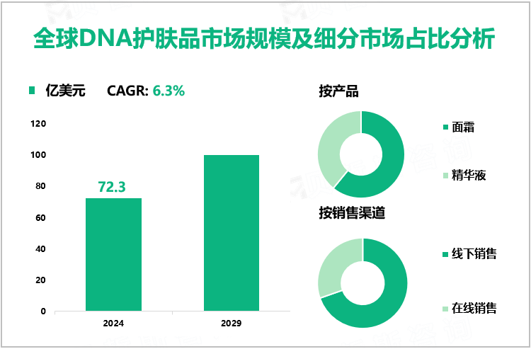 全球DNA护肤品市场规模及细分市场占比分析