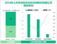 安车检测深耕机动车检测行业，其营收在2024年上半年为2.19亿元