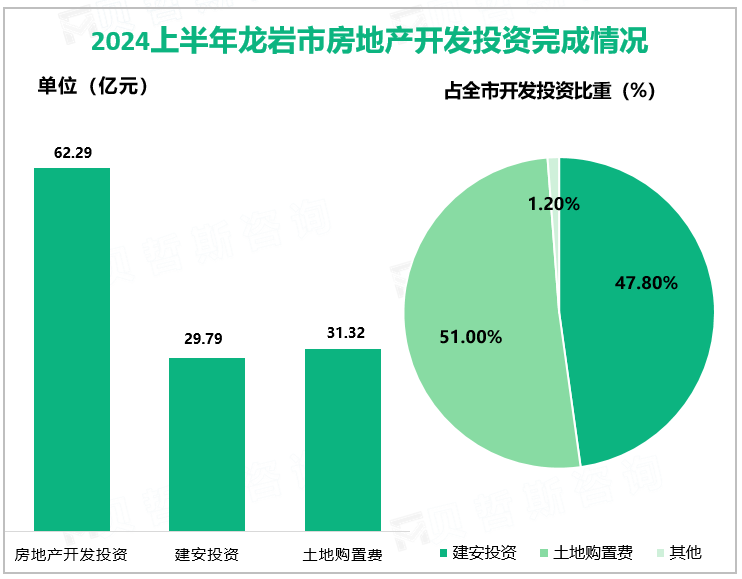 2024上半年龙岩市房地产开发投资完成情况