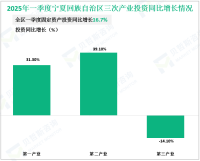 2025年一季度宁夏回族自治区固定资产投资同比增长16.7%