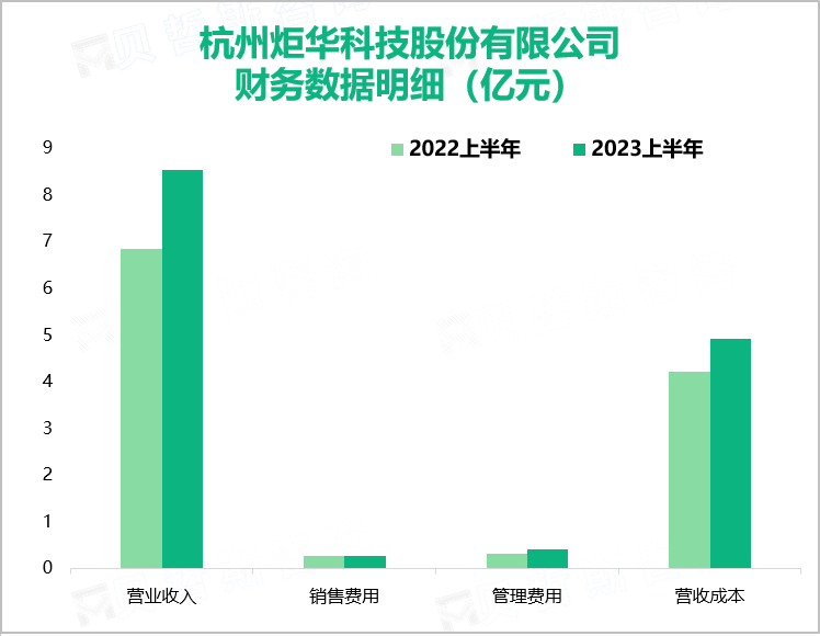 杭州炬华科技股份有限公司 财务数据明细（亿元）