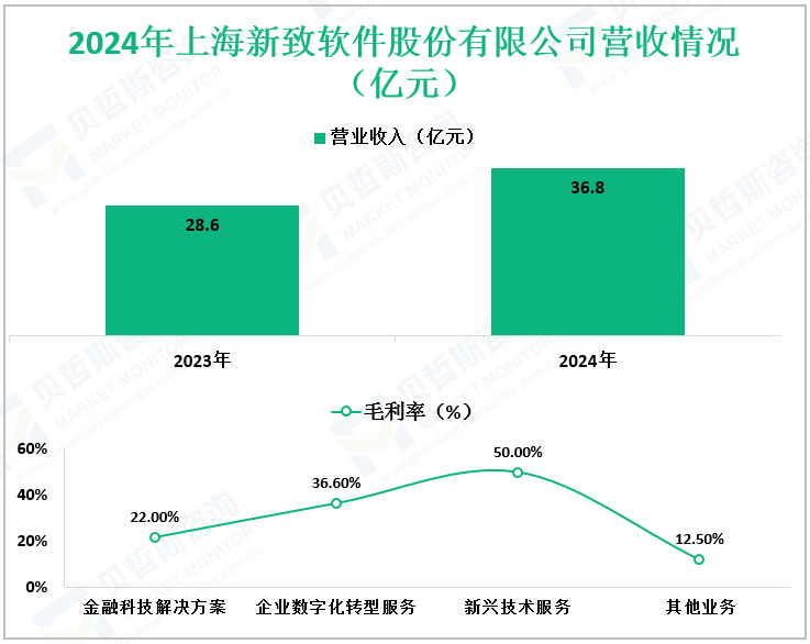 2024年上海新致软件股份有限公司营收情况（亿元）