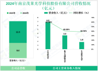 茂莱光学专注于高精度光学元件领域，其2024年营收为12.3亿元