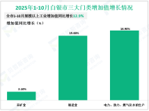 2025年1-10月白银市规模以上工业增加值同比增长12.9%