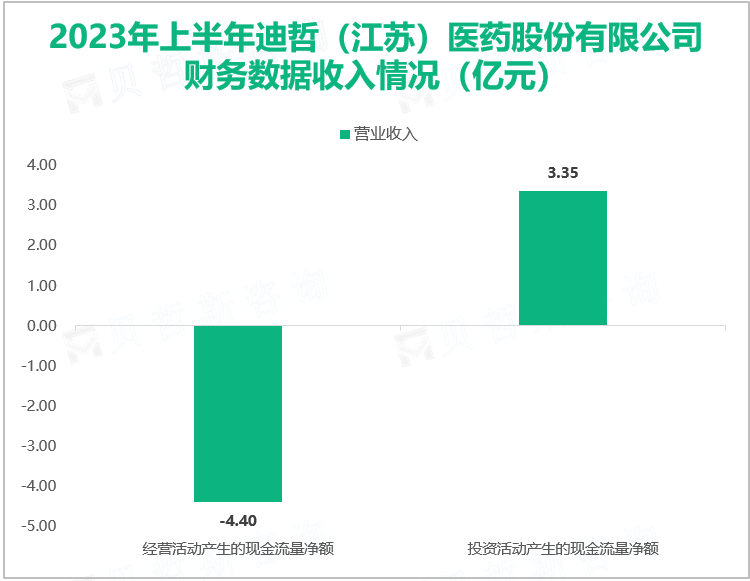 2023年上半年迪哲（江苏）医药股份有限公司 财务数据收入情况（亿元）