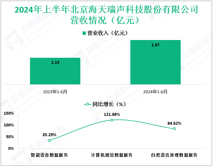 2024年上半年北京海天瑞声科技股份有限公司营收情况（亿元） 