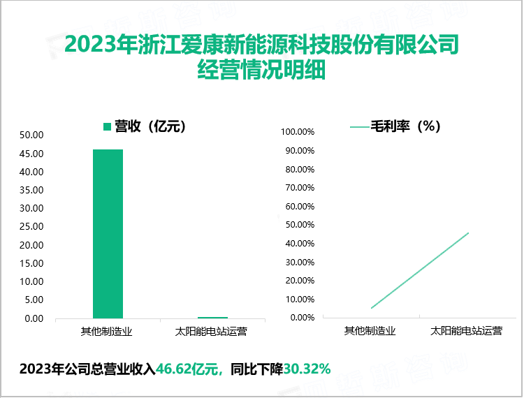 2023年浙江爱康新能源科技股份有限公司经营情况明细