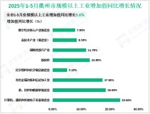 2025年1-5月衢州市规模以上工业增加值同比增长3.6%