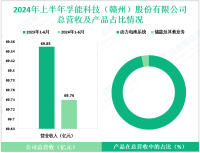 孚能科技新能源动力电池系统领域，其2024上半年营收为69.74亿元