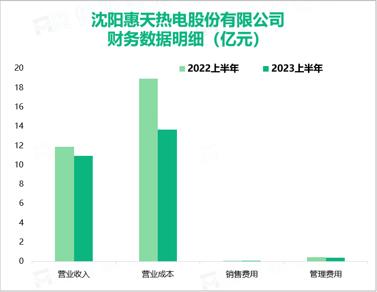 沈阳惠天热电股份有限公司 财务数据明细（亿元）