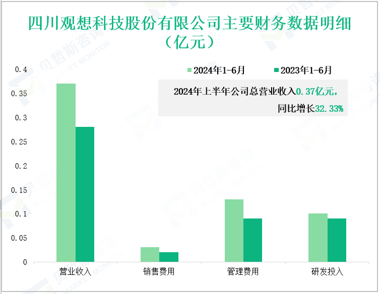 四川观想科技股份有限公司主要财务数据明细(亿元)
