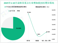 2025年1-10月益阳市规模以上工业增加值同比增长9.1%，比全省高3.4%