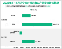 2023年1-11月辽宁省对俄罗斯进出口507.5亿元人民币，比去年同期增长58.6%