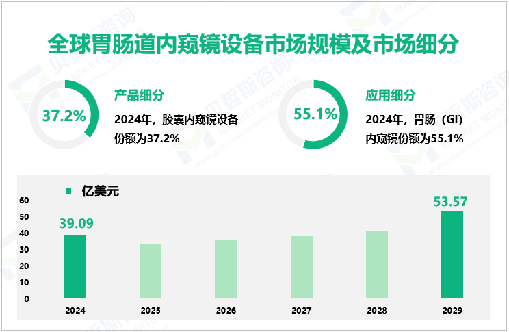 全球胃肠道内窥镜设备市场规模及市场细分
