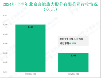 京能热力专注于供热行业，其营收在2024年上半年为6.63亿元