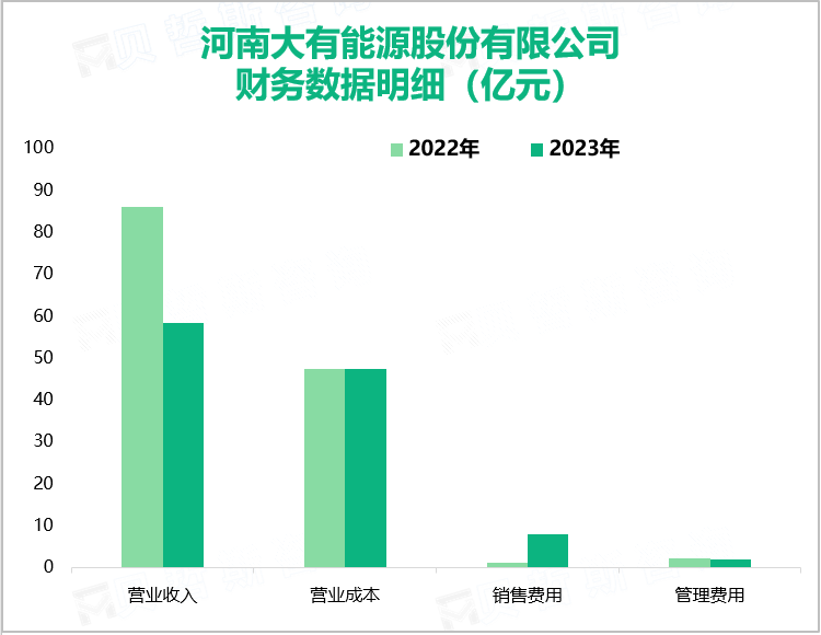 河南大有能源股份有限公司财务数据明细（亿元）