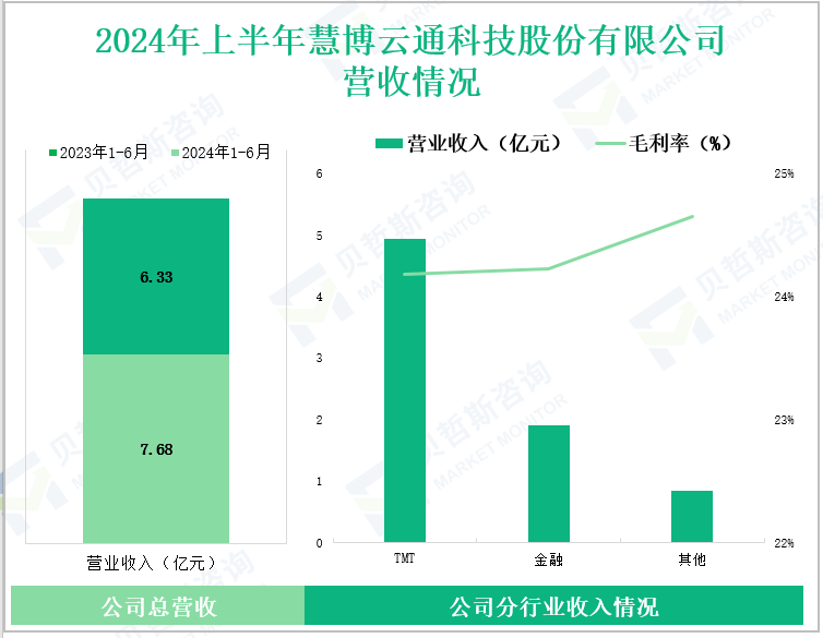 2024年上半年慧博云通科技股份有限公司营收情况